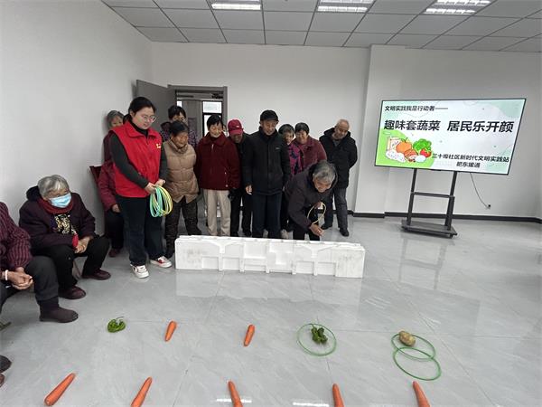 肥东经开区三十埠社区：趣味套蔬菜 居民乐开颜3.jpg